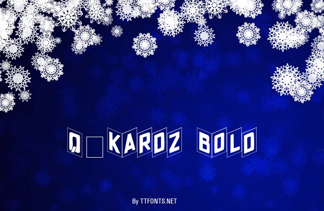 Q-Kardz Bold example